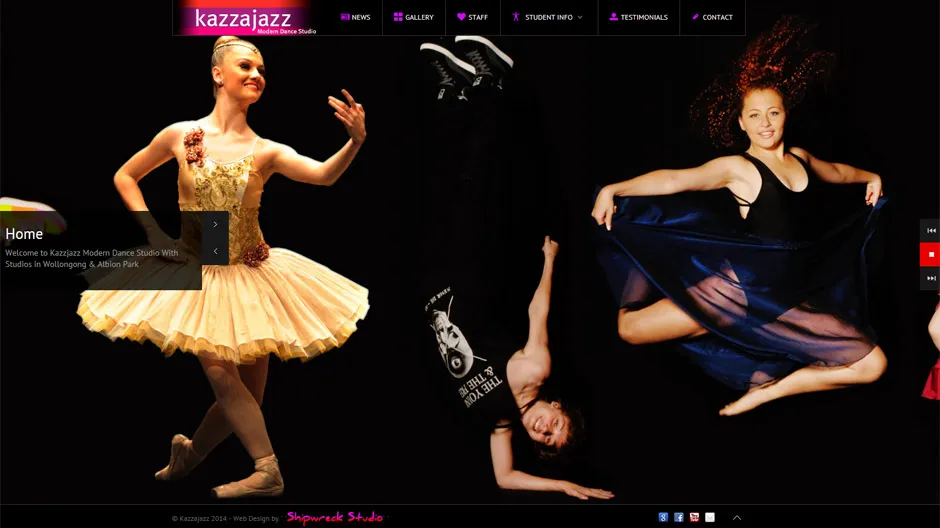 Kazzajazz Web Design - Shipwreck Studio