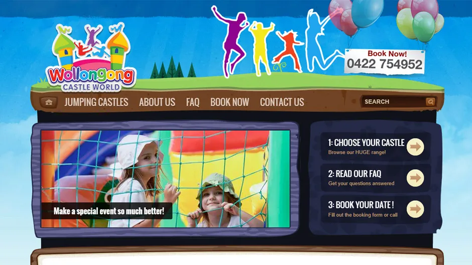 Wollongong Castle World - Web Design